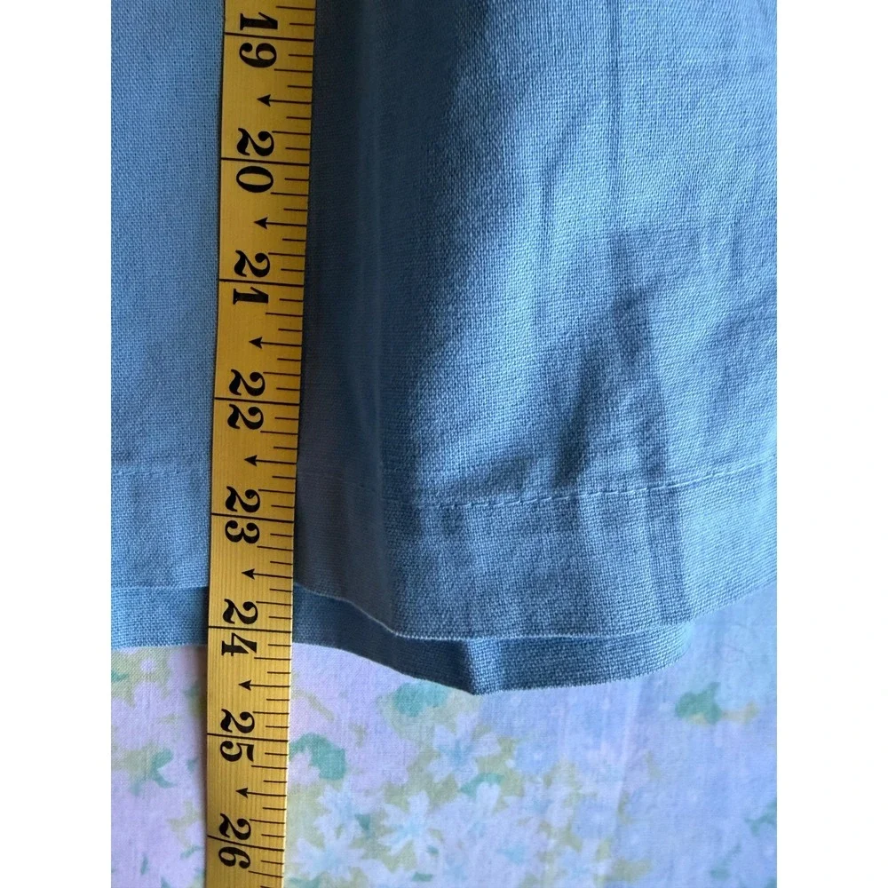 Big Bud Press | Pantry Button-Up Small Blue Unisex Linen Cotton Short Sleeve - Picture 8 of 9